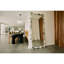 Deniz 35 in. x 79 in. Natural Stone Marble Scallop Framed Mirror