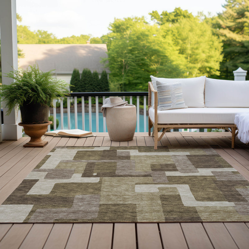 Tapis intérieur / extérieur Neysa, Rectangulaire 8 pi x 10 pi