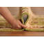 Light Green Traditional Indian Runner Rug 3x8
