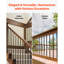 Balustrades d'escalier en métal, paquet de 101 broches en aluminium avec vis / capuchons de rail-111031283