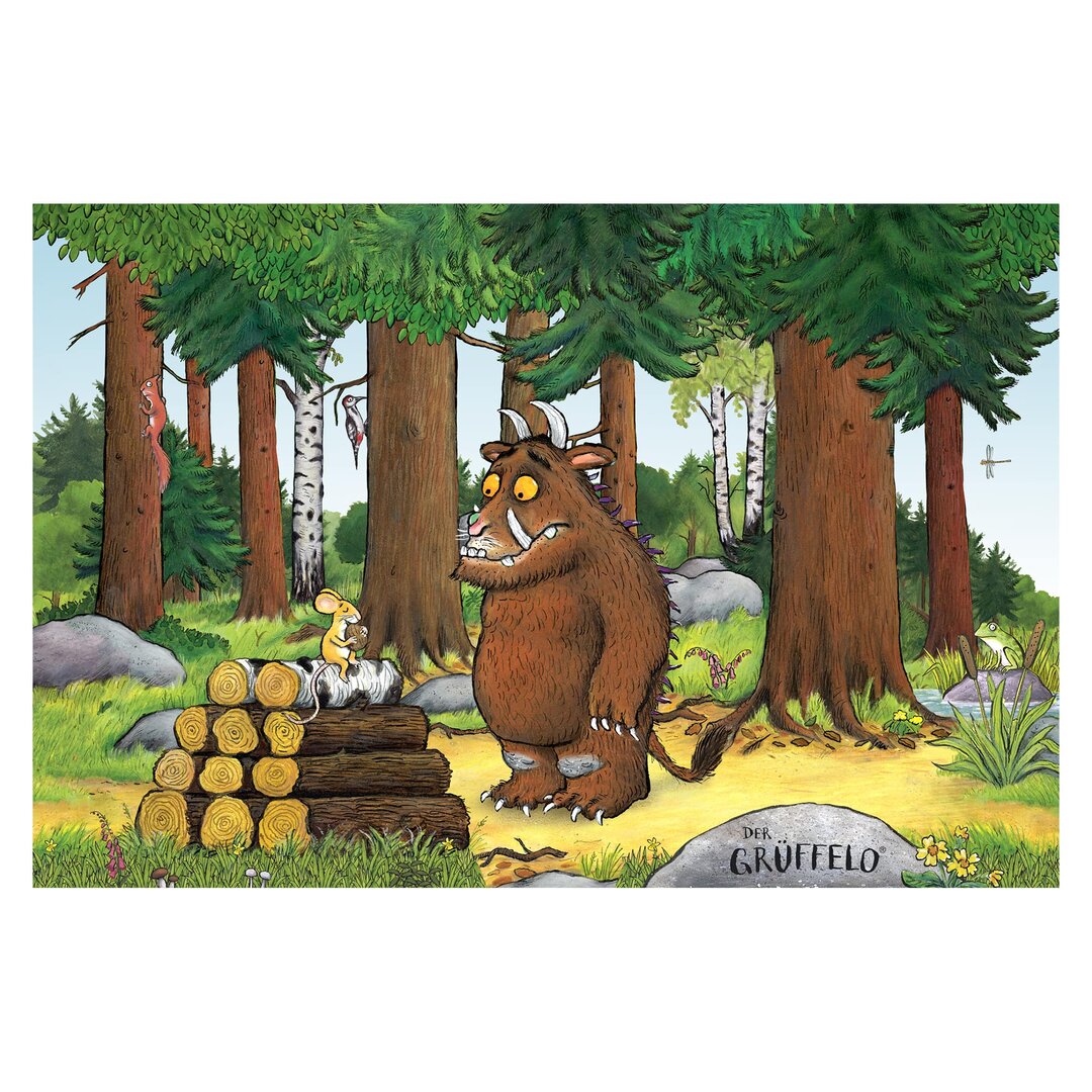 Strukturierte Fototapete Gruffalo meets the Mouse 2,25 m x 336 cm