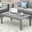Table basse d'extÃ©rieur rÃ©sistante aux intempÃ©ries avec plateau imitation bois rÃ©aliste