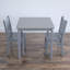 Ensemble de table et de chaises en bois pour enfants et 2 chaises carrées pour enfants et enfants