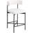 Hisayo Upholstered Counter Stool with Iron Frame-88514416