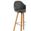 Kai Upholstered Bar Stool with Solid Wood Frame