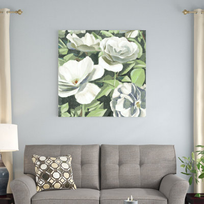 " White Flowers " Painting Print