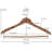 CedarFresh Cedar Coat Hangers Eastern Red Cedar with Locking Crossbar and Slip‑Resistant Notches