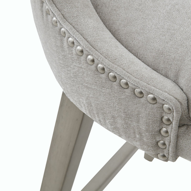 Tabouret de comptoir pivotant, Gris clair