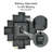 Yamikani 20" Black Picture Frame Family Memories Photo Collage Wall Clock - 12 Slots, Farmhouse Decor