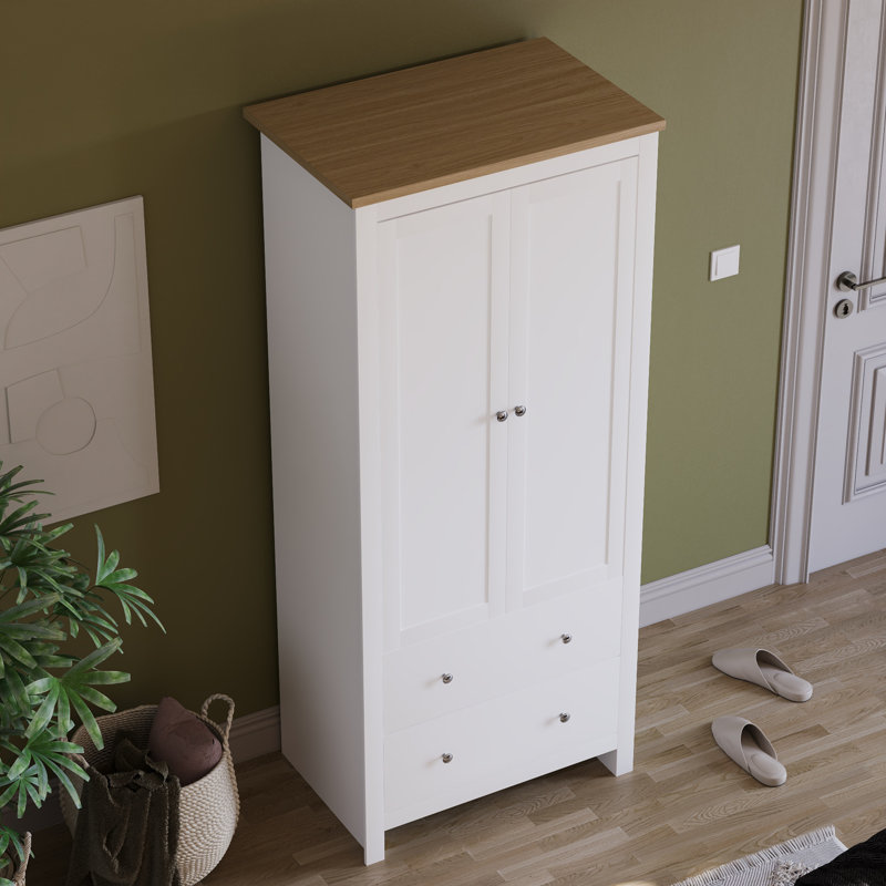 Morley 2 Door Wardrobe, White