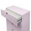 Commode rose à finition ultrabrillante