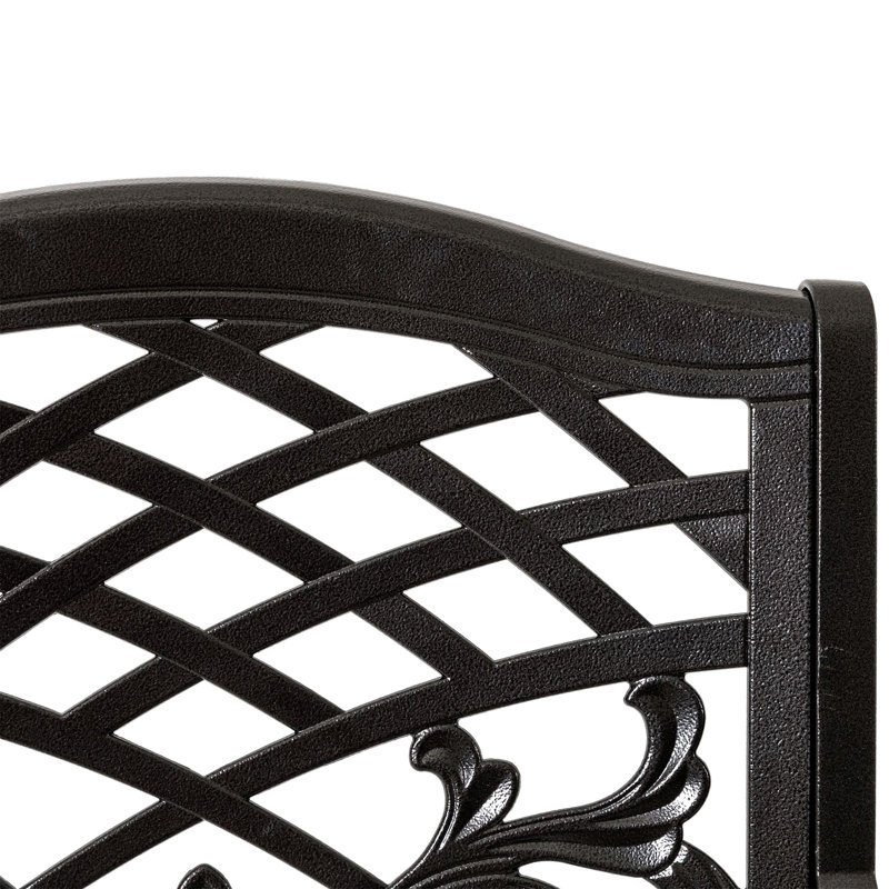 Chaise avec accoudoirs Phoenix (ensemble de 2), Bronze