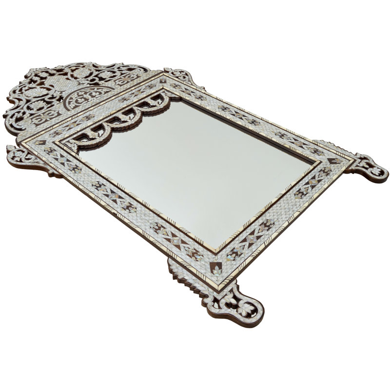 Damascene Flat Coquillage Wall Mirror