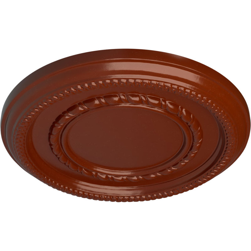 Médaillon de plafond fédéral H 12,625 po x l 12,625 po x P 1,125 po, Brique réfractaire