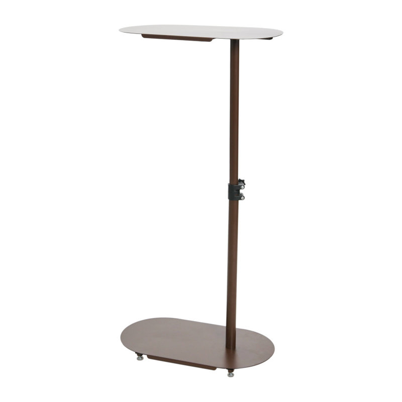 Idyllwild Steel Top End Table, Brown