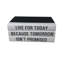 Quote Handmade Decorative Book in White/Black