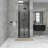 32 In. W X 72 In. Bifold Semi-Frameless Shower Door In Matte Black Finish