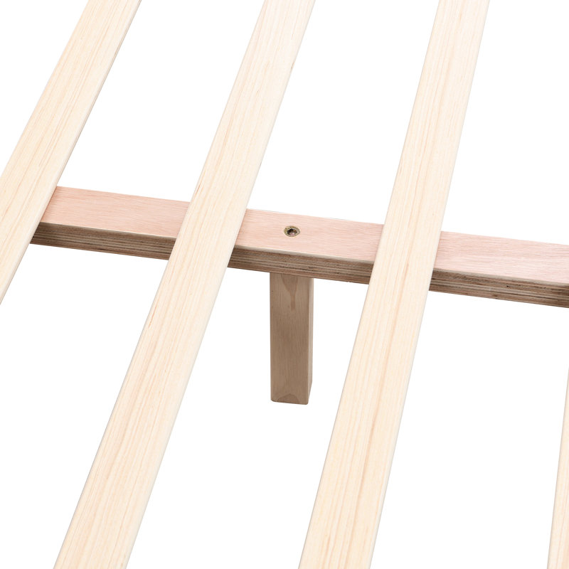 Lit à panneaux en similicuir brun et gris de taille double, support confortable avec coussin ergonomique, 2 lumières à DEL sur la tête de lit, pieds moyens, structure en bois et en métal sans sommier,