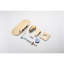 Robinet pour salle de bain à poignée simple, fixation murale, aspect cascade, brillant doré brossé, robinet moderne en acier inoxydable avec bec, poignée, or attrayant,-121677869