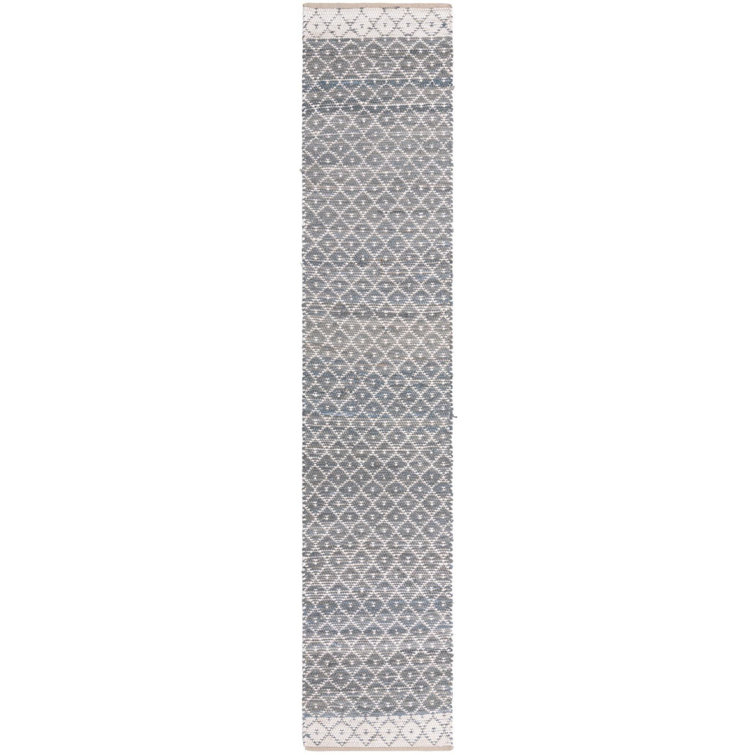 Gray_Unique Loom Sand Chindi Trellis Rug