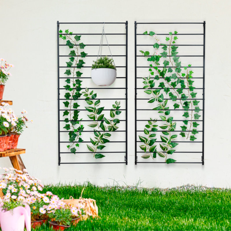 127Cm H x 61.3Cm W Iron Lattice Panel Trellis