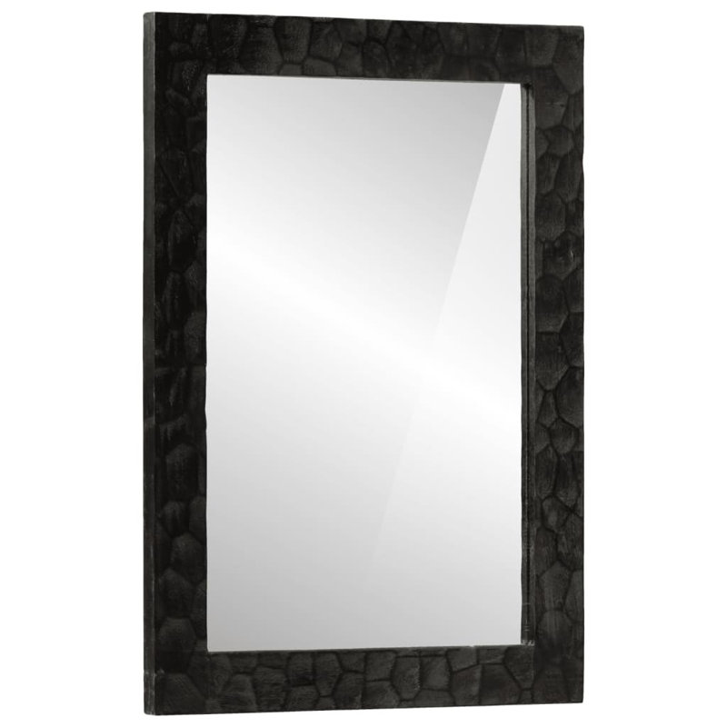 Sundee Solid Wood Wall Mirror, Black