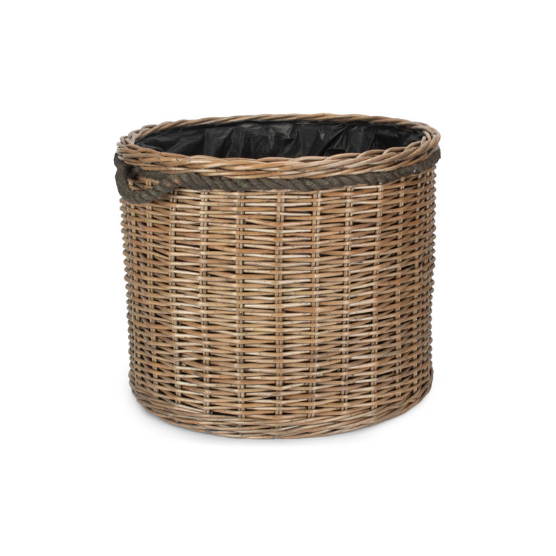 Wicker Large Round Planter Basket with Lining
