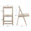 Humphries 22" Wide Solid Wood Padded Seat Folding Dining Chair Set-107393381