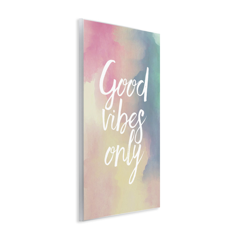 Art mural Good Good Vibes Only par Louise Carey, H 19 po x l 13 po