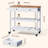 Kyong 3-Tier Bar Car with 2 drawers and casters-1778226894
