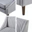 Chaise d'appoint, fauteuil d'appoint, chaise de salon avec pieds en bois massif 31 po Jazline 