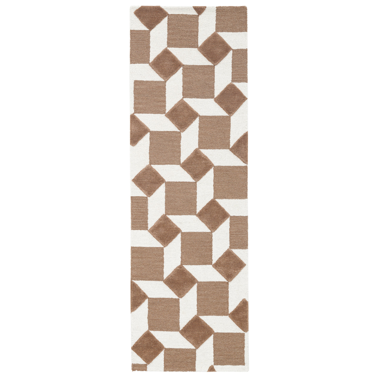 Woodcliff Hand-Tufted Geometric Rug, Rectangle 2'6" x 8'