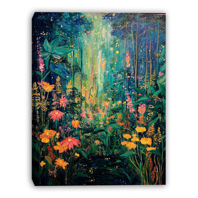 Firefly Garden Path Wrapped Canvas Wall Art