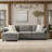 108" W Modern Sectional with Ottoman-2015922810