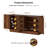 55" Sideboard Buffet Cabinet With 2 Adjustable Shelves Storage Credenza Accent Cabinet For Dining Room Living Room Entryway-1286877868-1286877869