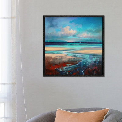 Cyan Sailing 1 Piece Painting on Canvas