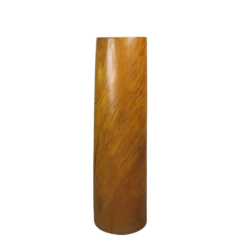 Pied de piédestal en bois asiatique