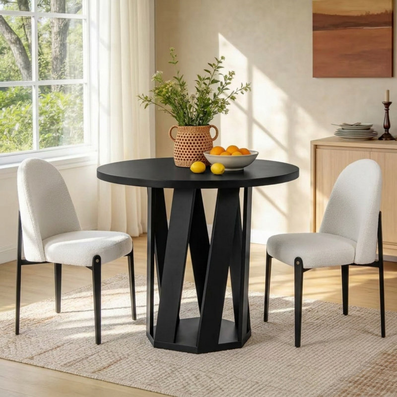Ensemble de 2 chaises d'appoint rembourrées Modern Minimalist
