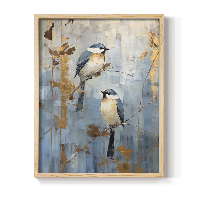 Série ANIMALS, impression encadrée, bois massif, Natural, H 21 po x l 17 po