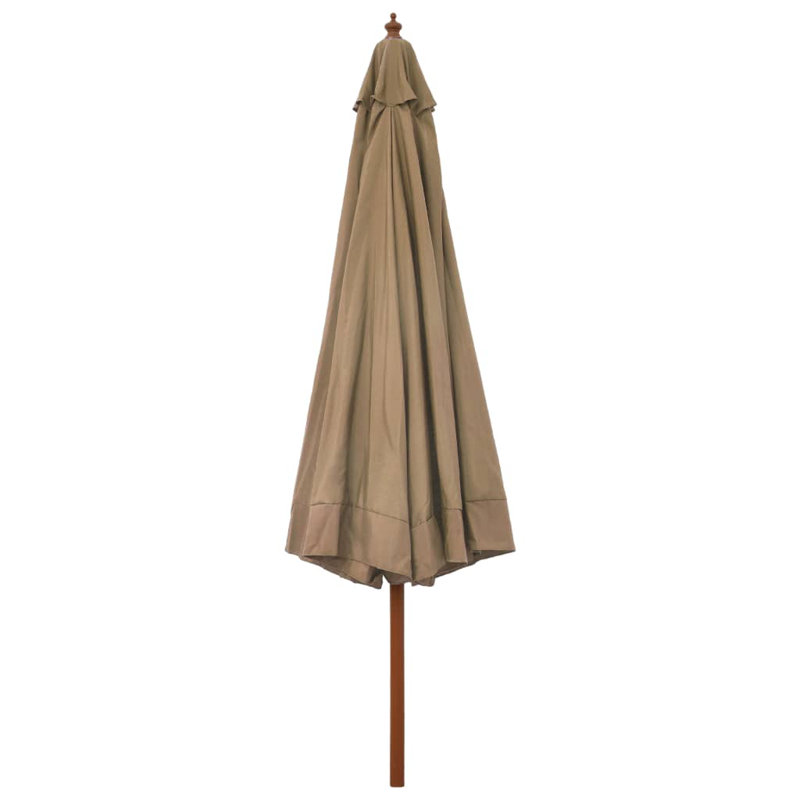 Parasol de plage Beffrey, Taupe