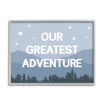 «Our Greatest Adventure», art mural sur bois ciel étoilé par Daphne Polselli