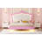 Upholstered Bed Frame With LED Lights-876683456