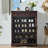 5-Tier 20 Pairs Shoe Cabinet With Drawer,Farmhouse Shoe Storage Cabinet with Doors And Adjustable Shelves For Entryway-653539379