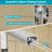 46"-48" W x 72" H Framed Double Sliding Shower Door in Brushed Nickel with Clear Tempered Glass, Dual Handles-133996908-131304172