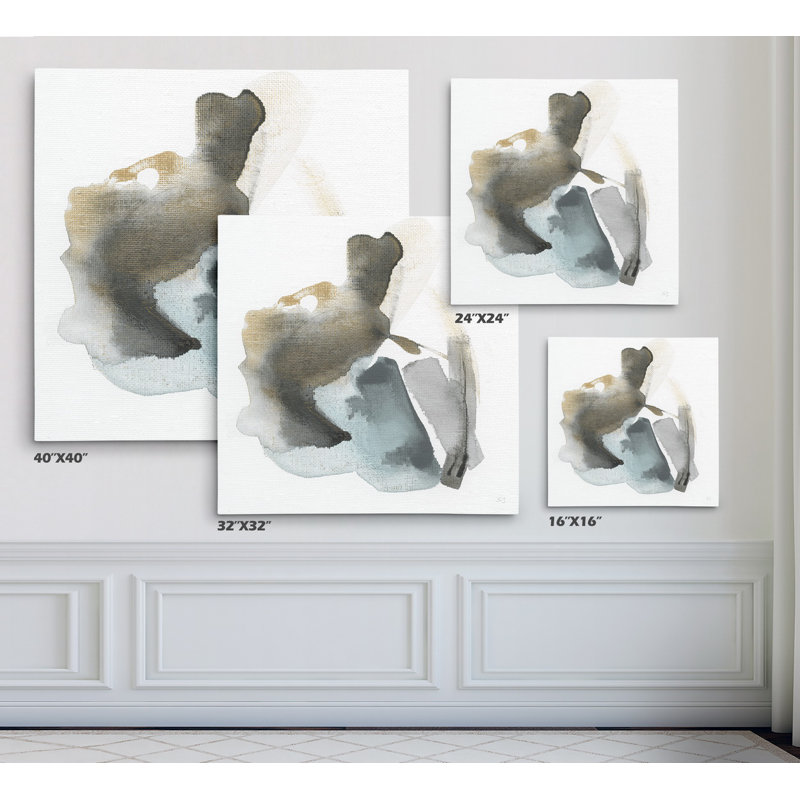 'Sand and Sky IV' - Painting Print, Wrapped Canvas, 16" H x 16" W x 1.5" D