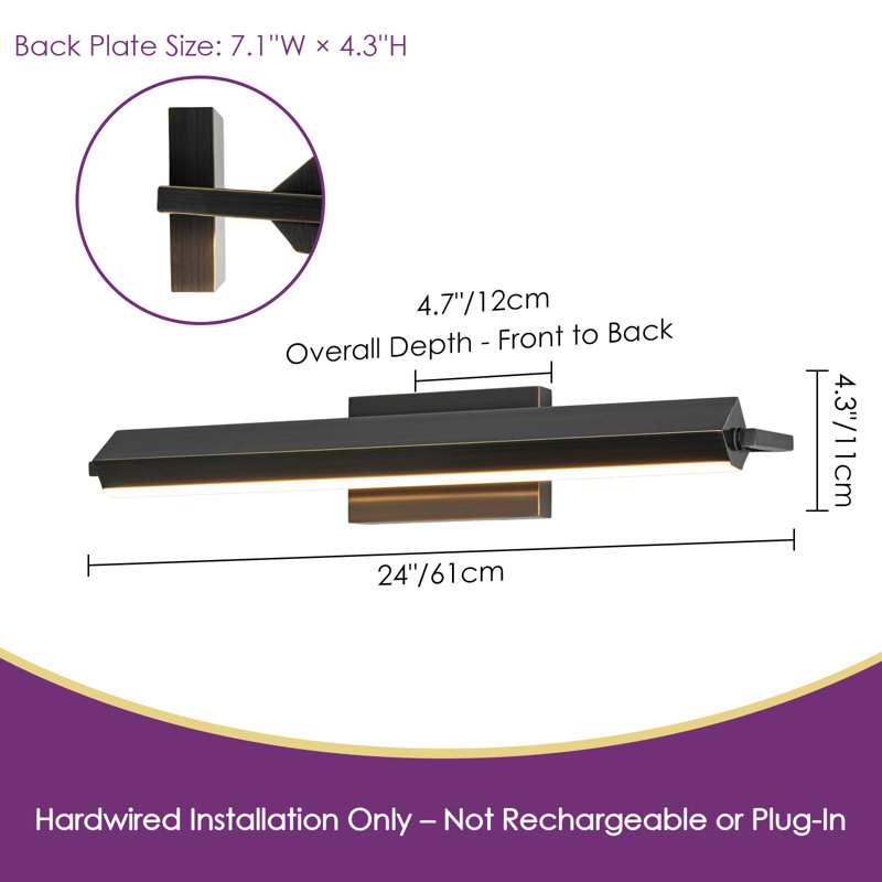 LED Dimmable Hardwired Picture Light