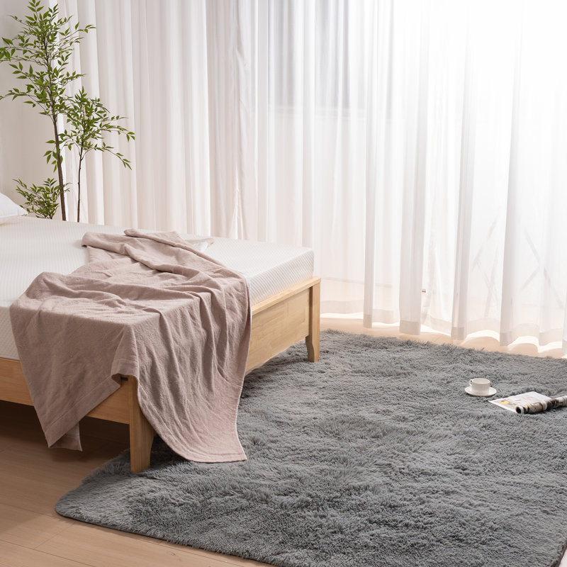 Machine-Washable Living Room and Bedroom Rugs, Plus Soft and Plush Long-Pile Bedside Mats, Ideal for Children's Rooms, Dormitories, and Nurseries