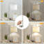 Lampe de table tactile de 25 po avec chargeur sans fil et ports USB Barlett