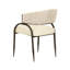 Tatum Cream Vegan Leather 2-Tone Dining Chair-310808902