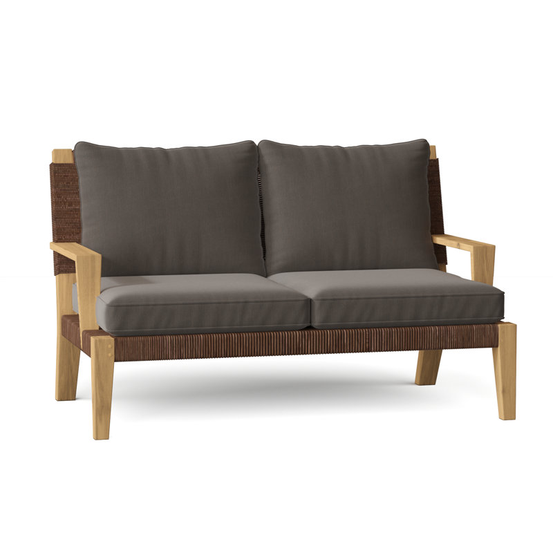 Hadley Outdoor 2 - Seat Loveseat, Ash, Hadley Hemp